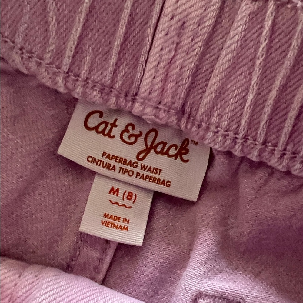 Cat & Jack Kids Denim Shorts Set of 5 - Black, Blue, Pink, Cream - Picture 2 of 7